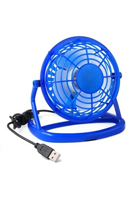 Ventilateur GENERIQUE Mini Ventilateur de Bureau Trixes Portable USB Bleu pour  ordinateur portable PC