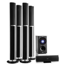 Pack ampli et enceintes Home Cinéma GENERIQUE auna Areal 652 Système d’enceintes home cinema 5.1 Bluetooth USB SD AUX 145W