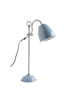 - lampe de bureau en métal laqué bleu