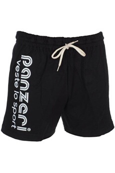 short et bermuda sportswear panzeri shorts multisports uni a noir jersey shor noir taille : xs