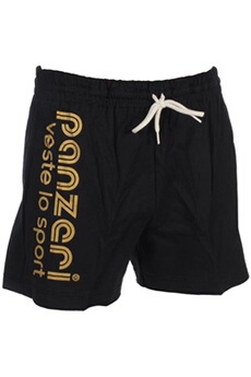 short et bermuda sportswear panzeri shorts multisports uni a nr/or jersey short noir taille : s