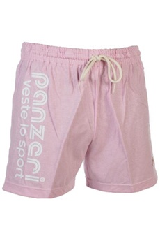 short et bermuda sportswear panzeri shorts multisports uni a rose jersey short rose taille : m