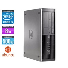 Unité centrale Elite 8200 SFF - Noir - Intel Core i5-2400 / 3.10 GHz - RAM 8 Go - HDD 500 Go - DVD - Gigabit Ethernet - Ubuntu / Linux