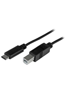 Cables USB GENERIQUE CABLING® Cordon USB Type C (USB-C) vers Type B (USB-B)  pour Imprimante Scanner disque dur ect câble Noir 2m