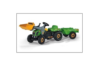 Véhicule à pédale ROLLYTOYS Rolly toys 023134 - tracteur pour enfants rollykid avec godet et remorque