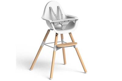 Chaise Haute Childwood Chaise Haute Bebe Evolu 2 Naturel Blanc 2
