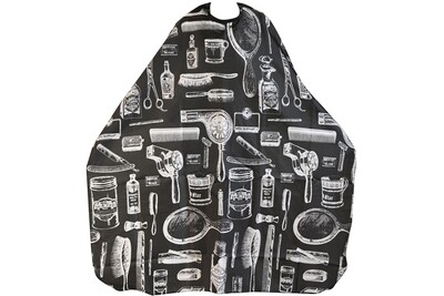 Accessoires Maison Connectee Trixes Trixes Cape Blouse Noire D 39 Adultes Avec Motifs Pour Salon De Coiffure Barbiers Parfaite Pour Coupe Coloration Eclaircissements Etc Darty