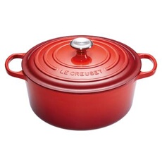 Signature - Casserole avec couverture - 24 cm - 4.2 L - rond - cerise