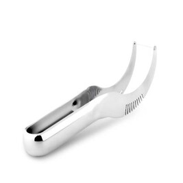 Pince à Découpe Pastèque Ipac Gen101 - Inox Et Silicone - Pour Couper Et Servir Des Tranches Facilement - Design Unique Et Pratique