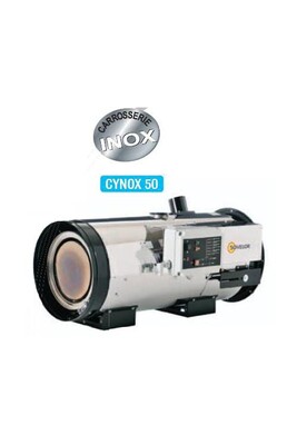 Chauffage à pétrole et gaz Sovelor - Chauffage air pulsé Inox suspendu avec brûleur fuel ou gaz à combustion indirecte 750W - CYNOX50F