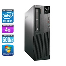 Pc ThinkCentre M82 SFF - Noir - Intel Core i5-3470 / 3.20 GHz - RAM 4 Go - HDD 500 Go - DVDRW - Gigabit Ethernet - Windows 7 Professionnel