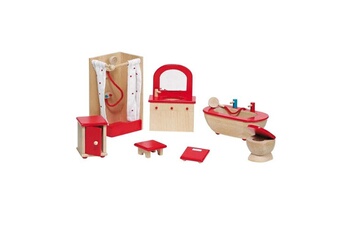 Jeux ludo éducatifs Goki Meubles de poupées style campagne - salle de bain - accessoires pour maison goki 51959