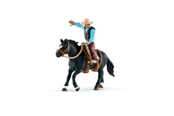 Figurine pour enfant Schleich Offre - nouveaute 2017 - set selle western avec un cowboy - figurine schleich 41416