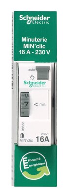 Schneider Electric 16655 Minuterie min'clic 1 à 7minutes 1 module Schneider Electric 16655 Minuterie min'clic 1 à 7minutes 1 module