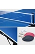 Alice S Garden Mini table de ping pong 150x75cm - table pliable INDOOR bleue avec 2 raquettes et 3 balles valise de jeu pour utilisation intérieure sport tennis de photo 2