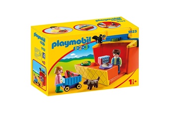 Playmobil PLAYMOBIL 9123 1.2.3 - étal de marché transportable