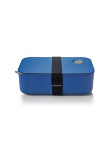 ustensile de cuisine yoko design lunch box avec séparation réglable et amovible 1 l bleu