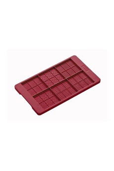 plat / moule lurch moule plaquette de chocolat - 12 x 20 cm - rose