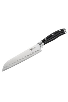 couteau lagostina k0470614 couteau santoku lame alvéolée 18 cm