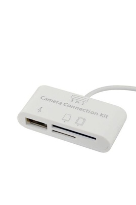 Adaptateur et convertisseur CABLING ® Adaptateur Lightning vers Lecteur de  Carte SD, Lightning to SD Card Camera Reader Adapter pour Apple iPhone  5/5S/SE/6/6S/6 Plus/7/7 Plus/iPad