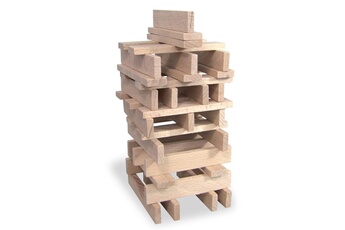 Autres jeux de construction Vilac 100 planchettes en bois massif batibloc classic