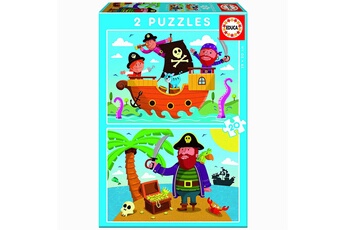 Puzzle Educa Puzzle 2 x 20 pièces : les pirates