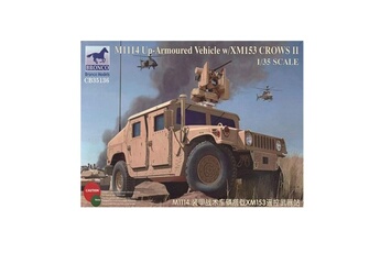 Maquette Bronco Models Maquette véhicule militaire : m1114 up-armoured vehicle w/xm153 crows ii