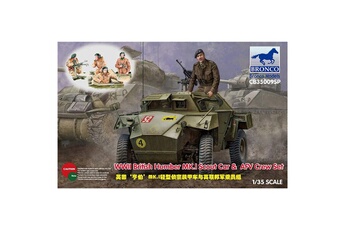 Maquette Bronco Models Maquette véhicule militaire : wwii british humber mk.i scout car & afv crew set