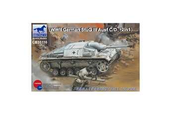 Maquette Bronco Models Maquette char d'assaut : wwii german stug iii ausf c/d (2 in 1)