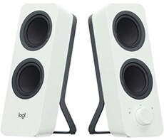 2 enceintes Bluetooth Z207 Blanches