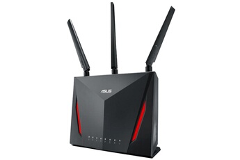 router asus rt-ac86u ac2900 wlan, 802.11ac negro