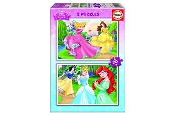 Puzzle Educa Puzzles 2 x 20 pièces : disney princesses