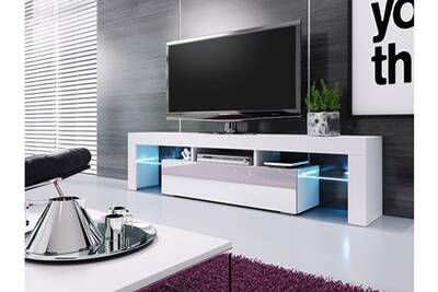 Meuble Tv M60111482balticmeubles Banc Tv Blanc Laqué 1m90