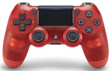 Manette Dual Shock 4 Rouge Crystal PS4
