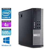 Unité centrale Optiplex 7010 SFF - Noir - Intel Core i5-3470 / 3.20 GHz - RAM 4 Go - HDD 500 Go - DVDRW - Gigabit Ethernet - Windows 10 Professionnel