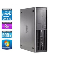 Unité centrale Elite 8100 SFF - Noir - Intel Core i5-650 / 3.2 GHz - RAM 8Go - HDD 500 Go - DVDRW - Gigabit Ethernet - Windows 7 Professionnel