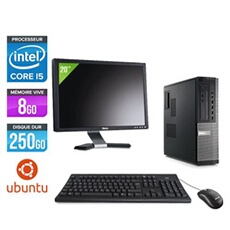 PC de bureau Dell 790 dt - i5 - 8go -250go - linux +ecran 20''