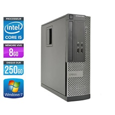 Unité centrale Optiplex 3010 SFF - Noir - Intel Core i5-3470 / 3.20 GHz - RAM 8 Go - HDD 250 Go - DVD - Gigabit Ethernet - Windows 7 Professionnel
