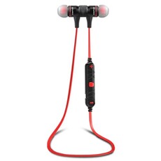 Casque PC GENERIQUE Ecouteur de sport sans fil stéréo bluetooth AWEI UN920BL V4.0 intra-auriculaire - Noir/rouge