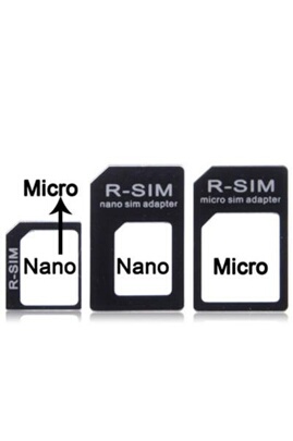 Adaptateur et convertisseur GENERIQUE Adaptateurs 3 en 1 Nano SIM