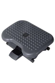 repose-pieds homcom repose-pieds ergonomique de bureau hauteur et inclinaison réglables 46l x 35l cm gris noir
