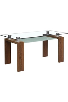 table repas eva - 150 x 80 x 75 cm - marron