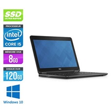 PC Portable Latitude E7240 - 12.5'' - Gris - Intel Core i5-4300U / 1.9 GHz - RAM 8 Go - SSD 120 Go - HDMI - Webcam - Gigabit Ethernet - Wifi -