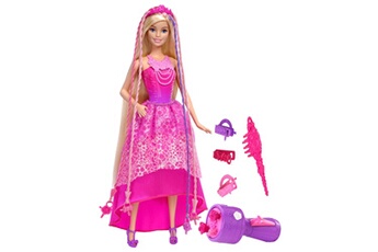 Poupées Mattel Poupée barbie : princesse tresses magiques