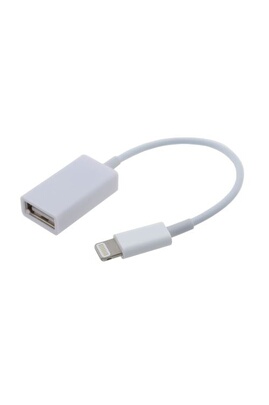 aumento profesional Incorporar Cables USB CABLING ® Adaptateur pour lightning iphone 5,6,7 vers USB femelle  OTG | Darty
