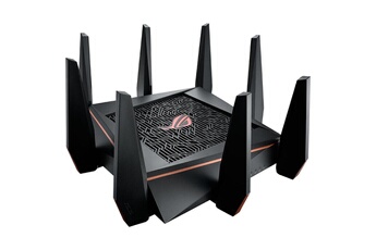Router Asus gt-ac5300, router wlan para jogos rog rapture triband, 802.11ac preto
