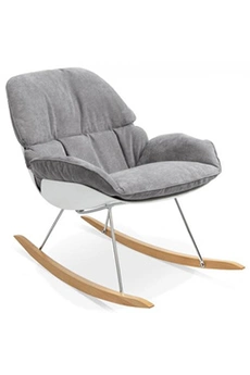 fauteuil design polochon light grey 69x101,5x80 cm