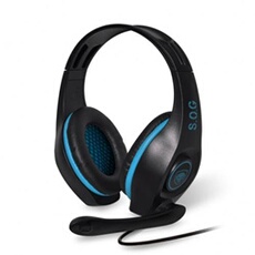 Casque Gaming PRO-SH5 pour PS4 Noir et Bleu