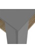 Idimex Table basse LORIENT, table de salon rectangulaire avec 1 étagère espace de rangement ouvert, en mélaminé gris et décor chêne sonoma photo 3