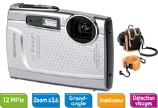 Pack Fnac : Olympus µ Tough-3005 (étanche -3 m) Silver